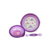 Bebedor Beslenme Seti 3lü Fuşya - 1