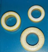 Ferrit Toroid Ring - Demir Nüve Bobin - 27x15x11mm - Sarı Beyaz - 6