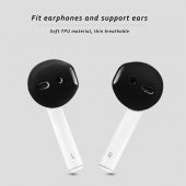 2 Çift (4 Adet) Apple Airpods Kulaklık Silikonu Sabitleyici-Sensör - 3