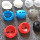 2 Çift (4 Adet) Apple Airpods Kulaklık Silikonu Sabitleyici-Sensör - 5