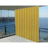 Ceylan Home Balkon Perdesi Sarı İnce Çizgili 275x250 - 3