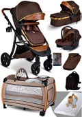 Yeni Doğan Set 9 İn 1 Baby Home 985 Tavel Sistem Bebek Arabası Ve 600 Park Yatak Oyun Parkı Beşik - 3