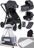 Yeni Doğan Set 8 İn 1 Baby Home 985 Travel Sistem Bebek Arabası Ve 505 Bebek Sepeti Sepet Anne Yanı Beşik - 2
