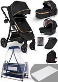 Yeni Doğan Set 8 İn 1 Baby Home 985 Travel Sistem Bebek Arabası Ve 505 Bebek Sepeti Sepet Anne Yanı Beşik - 3