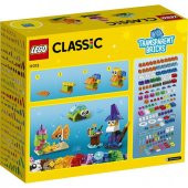 LEGO Classic 500 Parçalık Yaratıcı Şeffaf Parçalar Kutusu (11013) - Çocuk Oyuncak Yapım Seti - 9