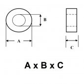 Ferrit Toroid Ring - Demir Nüve Bobin - 18x10x10mm - Yeşil thumbnail 2