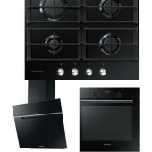 Samsung NV60K5140BB - NA64N7100AB - NK24N7060VB Siyah Ankastre Set - 1