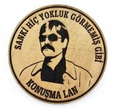 BABAYİĞİT Sanki Hiç Yokluk Görmemiş Gibi Konuşma Lan Deri PEÇ - Arma - Askeri Patch thumbnail 1