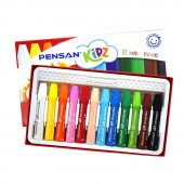 Pastel Boya 12 li Karton Kutu 1 Adet Pensan 12 Renk Pastel Boya 1 Adet - 1