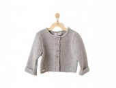 Andywawa AC22820R Jacket Knitwear Basic Bebek Ceket Gri Melanj - 1