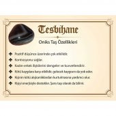 Nipora Hem Bileklik - Hem Kolye - Hem Tesbih 99lu Siyah Oniks Doğaltaş Aksesuar - 12