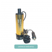 KIZILIRMAK 12 VOLT ALÜMİNYUM DALGIÇ TİPİ SIVI AKTARMA POMPASI (FİLTRE+ÇAKMAKLIK) - 1