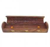 Tütsülük Sandık Ahşap Desenli Oyma Büyük - 2
