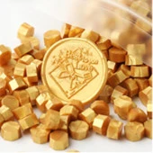 Mühür Mumu 50 Davetiye İçin 150 Boncuk Model: 57 Kehribar - 1