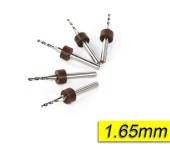 PCB Mikro Karbür CNC Matkap Ucu 10lu Set 1,65mm Tungsten 18 Shank thumbnail 1