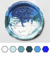 Mühür Mumu 50 Davetiye İçin 150 Boncuk Model: 05 Mavi Gökyüzü thumbnail 2