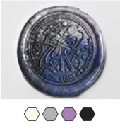 Mühür Mumu 50 Davetiye İçin 150 Boncuk Model: 08 Galaksi thumbnail 2