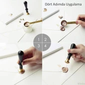 Mühür Mumu 50 Davetiye İçin 150 Boncuk Model: 05 Mavi Gökyüzü thumbnail 4