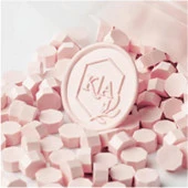 Mühür Mumu 50 Davetiye İçin 150 Boncuk Model: 21 Yumuşak Pudra thumbnail 1