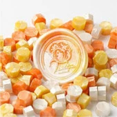 Mühür Mumu 100 Davetiye İçin 300 Boncuk Model: 19 Turunç Fırtınası thumbnail 1