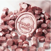 Mühür Mumu 100 Davetiye İçin 300 Boncuk Model: 26 Gül Kurusu - 1