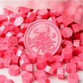 Mühür Mumu 100 Davetiye İçin 300 Boncuk Model: 27 Pembe Rüya thumbnail 1