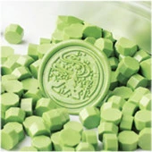 Mühür Mumu 50 Davetiye İçin 150 Boncuk Model: 40 Yeşil Elma - 1