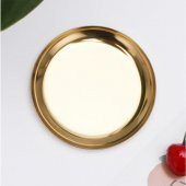 Mühür Mumu Çalışma Tepsisi Paslanmaz Çelik Yuvarlak 10x10cm thumbnail 4