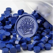 Mühür Mumu 100 Davetiye İçin 300 Boncuk Model: 52 Lacivert thumbnail 1