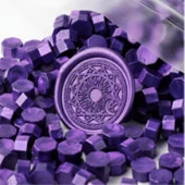 Mühür Mumu 100 Davetiye İçin 300 Boncuk Model: 56 Mor thumbnail 1