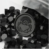 Mühür Mumu 100 Davetiye İçin 300 Boncuk Model: 72 Siyah thumbnail 1