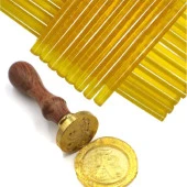 Mühür Mumu Çubuk Sıcak Tutkal 7mm x 27cm 10 lu Amber Kehribar Renk - 5