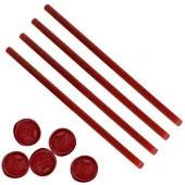 Mühür Mumu Çubuk Sıcak Tutkal 11mm x 30cm 4 lü Kırmızı Renk thumbnail 1