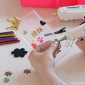 Mühür Mumu Simli Çubuk Sıcak Tutkal 7mm x 10cm 12 li Gümüş Renk - 8