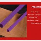 Mühür Mumu Çubuk Sıcak Tutkal 11mm x 30cm 4 lü Mor Renk thumbnail 7