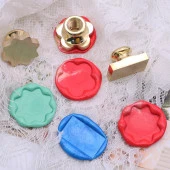 Mührü Mumu Damga 18x35mm Dikdörtgen Boş Bakır Kafa+Gül Ağacı Sap thumbnail 2