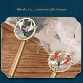 Tüy Divit Kalem Mürekkep Mühür Kaşık 10 lu Pirinç Set Cren Kuşu - 5