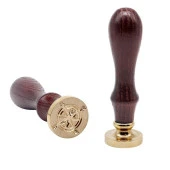 Mektup Damga Mühürü Pusula North + 30 Mühür Mumu + Metal Kaşık - 6