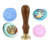 Mektup Damga Mühürü Tavşan Çiçek + 30 Mühür Mumu + Kaşık thumbnail 12