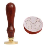 Mektup Damga Mühürü İkizler Burcu + 30 Mühür Mumu + Eritme Kaşığı thumbnail 10