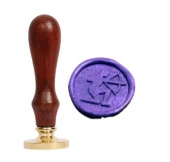 Mektup Damga Mühürü Yay Burcu + 30 Mühür Mumu + Eritme Kaşığı thumbnail 9