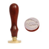 Mektup Damga Mühürü Balık Burcu + 30 Mühür Mumu + Eritme Kaşığı - 10