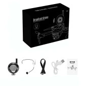 DJI Inspire UAV 1 Km Mesafeli Megafon Kafa Mikrofon USB Şarjlı - 4