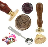 Mektup Damga Mühürü Dinazor Kafatası + 30 Mühür Mumu + Kaşık thumbnail 1