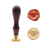 Mektup Damga Mühürü Bal Arısı + 30 Mühür Mumu + Eritme Kaşığı - 12