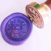 Mektup Damga Mühürü Open Here + 30 Mühür Mumu + Eritme Kaşığı thumbnail 12