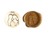 Mektup Damga Mühürü Öpücük Kiss + 30 Mühür Mumu + Eritme Kaşığı thumbnail 6