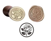 Mektup Damga Mühürü Elegant Rose + 30 Mühür Mumu + Eritme Kaşığı thumbnail 11