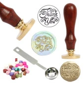 Mektup Damga Mühürü Thank You + 30 Mühür Mumu + Eritme Kaşığı thumbnail 1