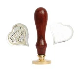 Mektup Damga Mühürü Love Kalp + 30 Mühür Mumu + Eritme Kaşığı thumbnail 10